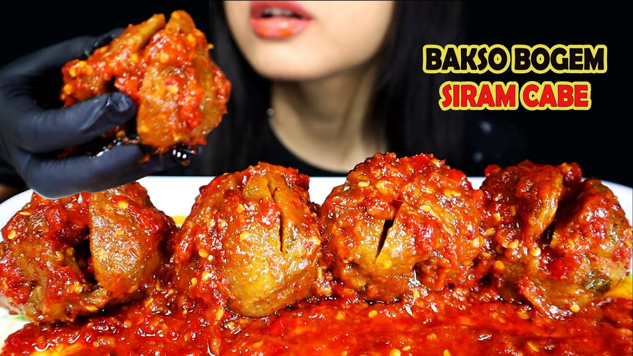 ASMR BAKSO BOGEM GORENG SIRAM CABE PEDAS | ASMR INDONESIA