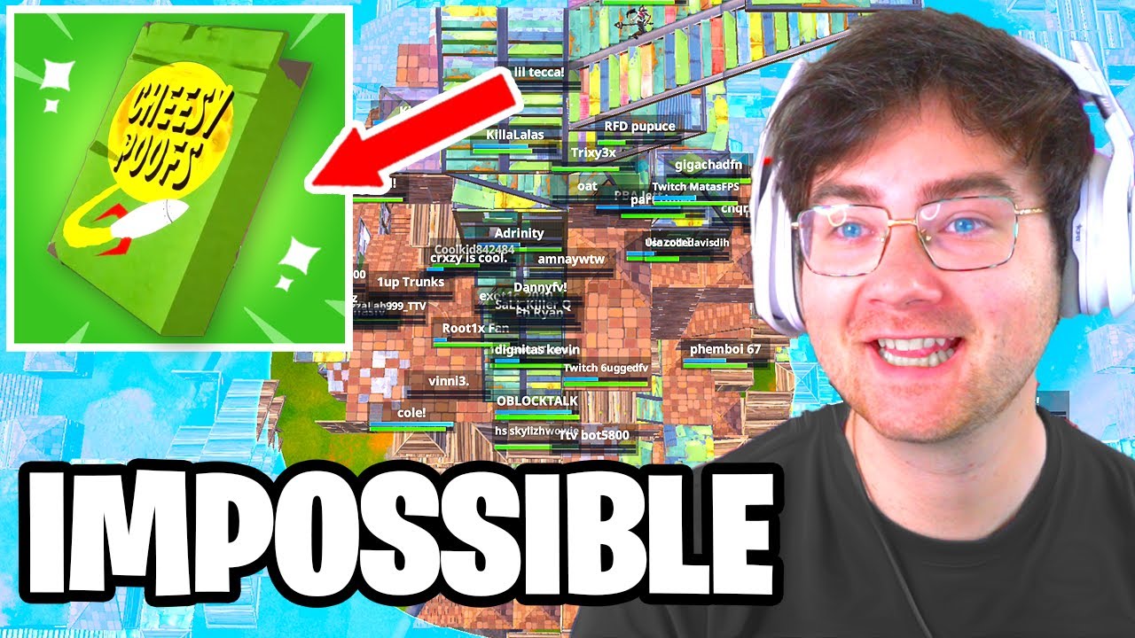 100 Players Only Use The CHEESY POOFS In A Tournament in Fortnite (absolute disaster)