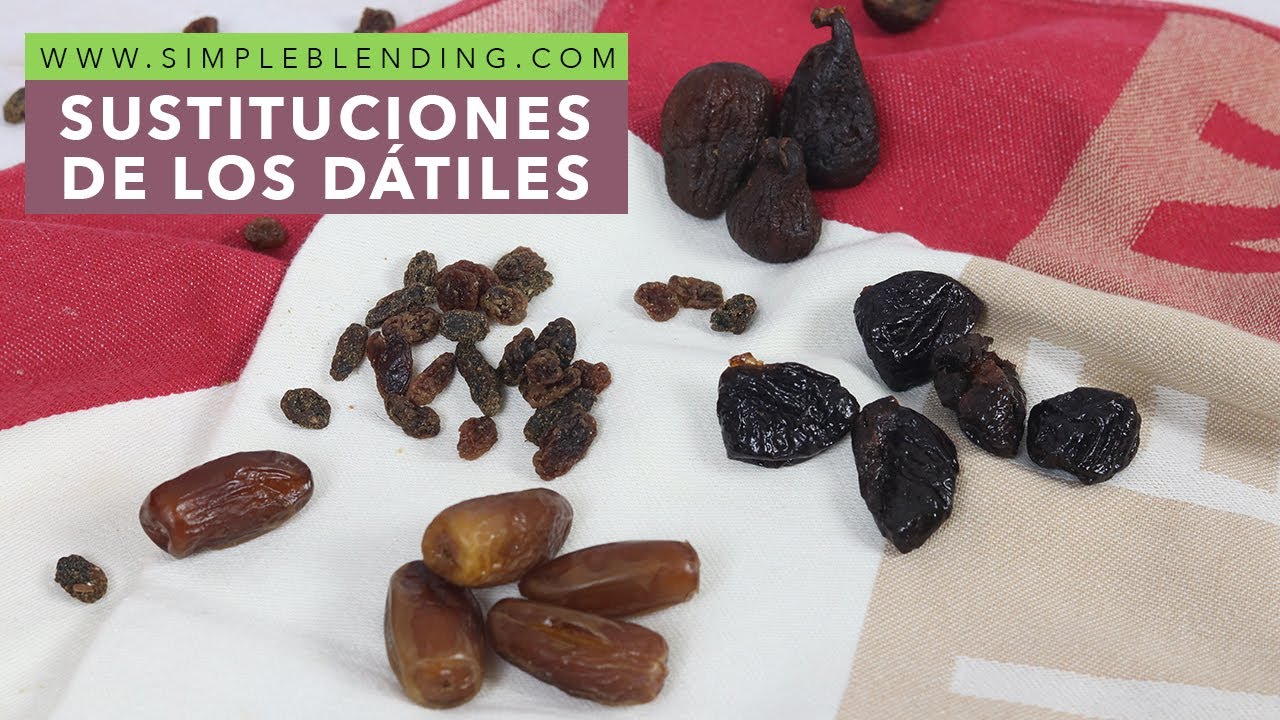 SUSTITUCIONES DE LOS DÁTILES | Cómo sustituir los dátiles para endulzar| Recetas saludables dulces