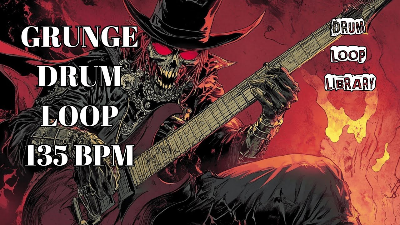 135 BPM Grunge Drum Track – Raw and Punchy