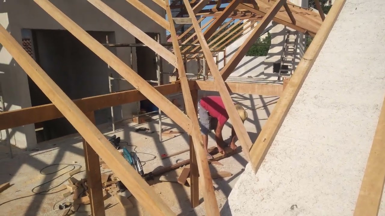 Telhado casa com ático
