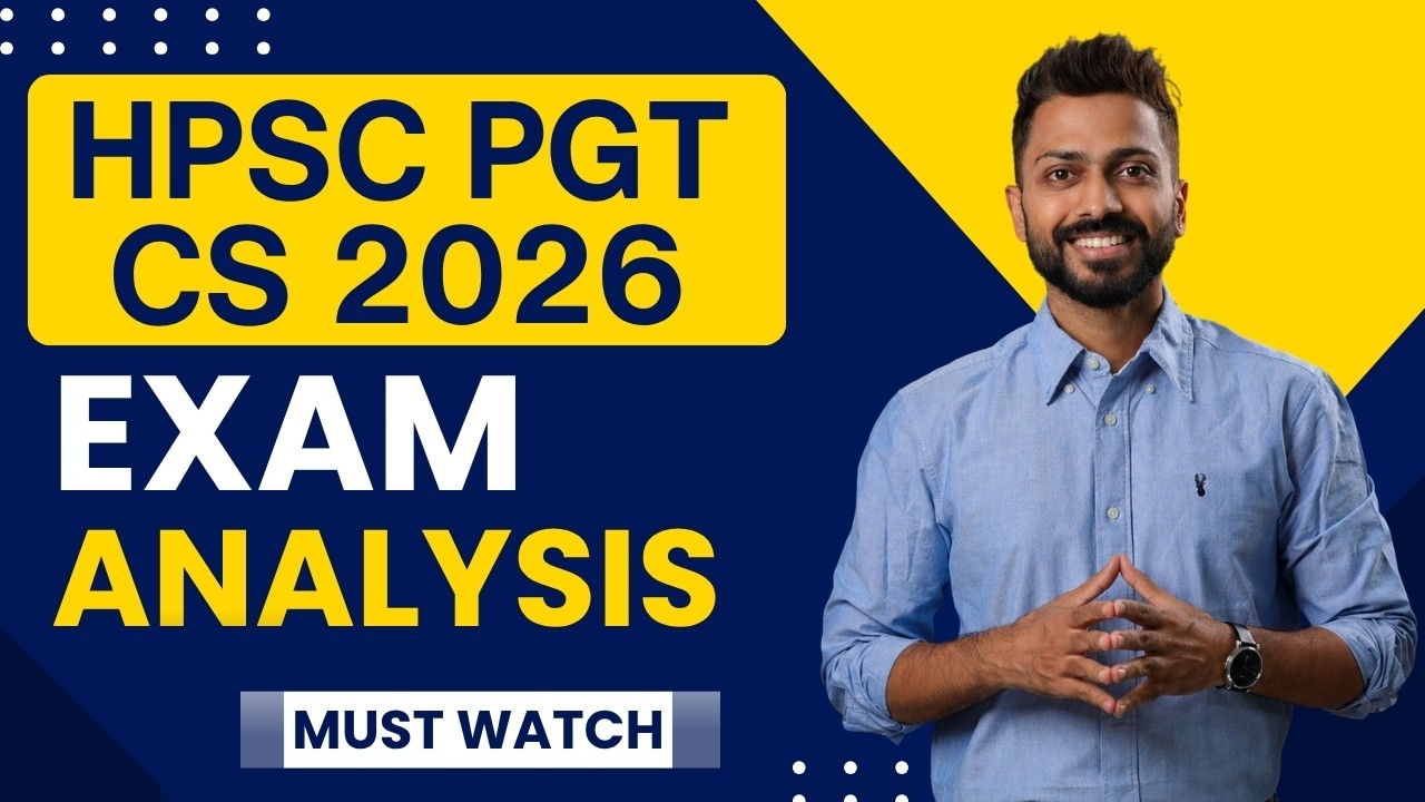 HPSC PGT CS 2026 Paper Analysis | Complete Review, Difficulty Level, Expected Cut Off