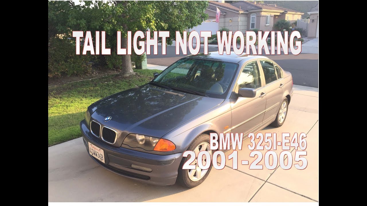 2001-2005 BMW 3251 e46 - Tail light housing not working