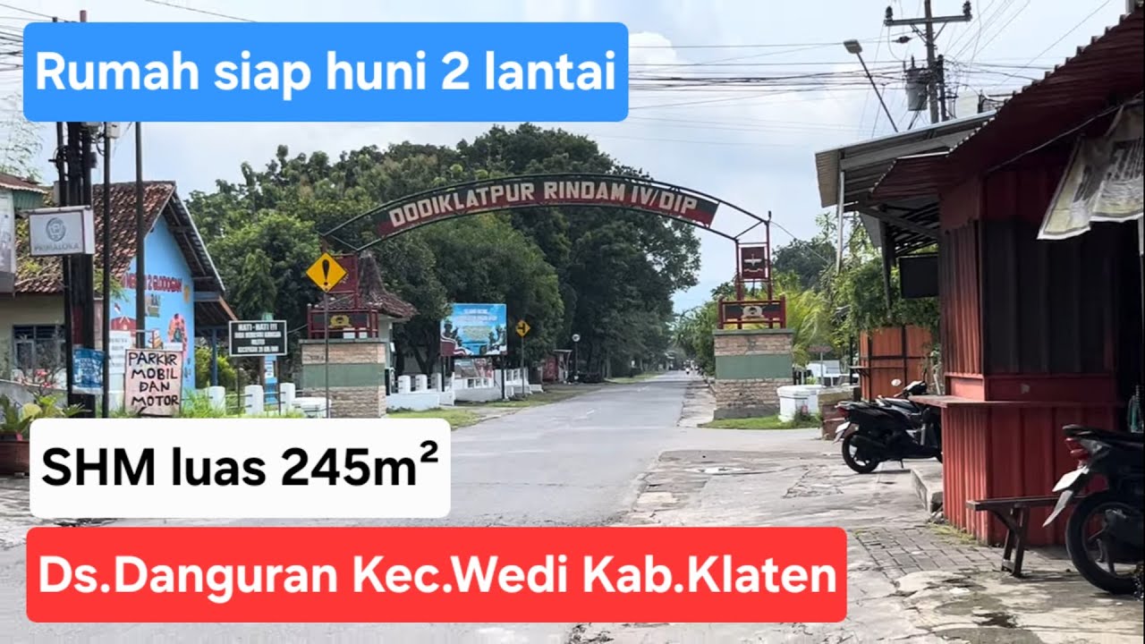 Rumah mewah 2 lantai siap huniSHM luas 245m².Hrg 1,1M nego. Lokasi Ds.Danguran Kec.Wedi Kab.Klaten