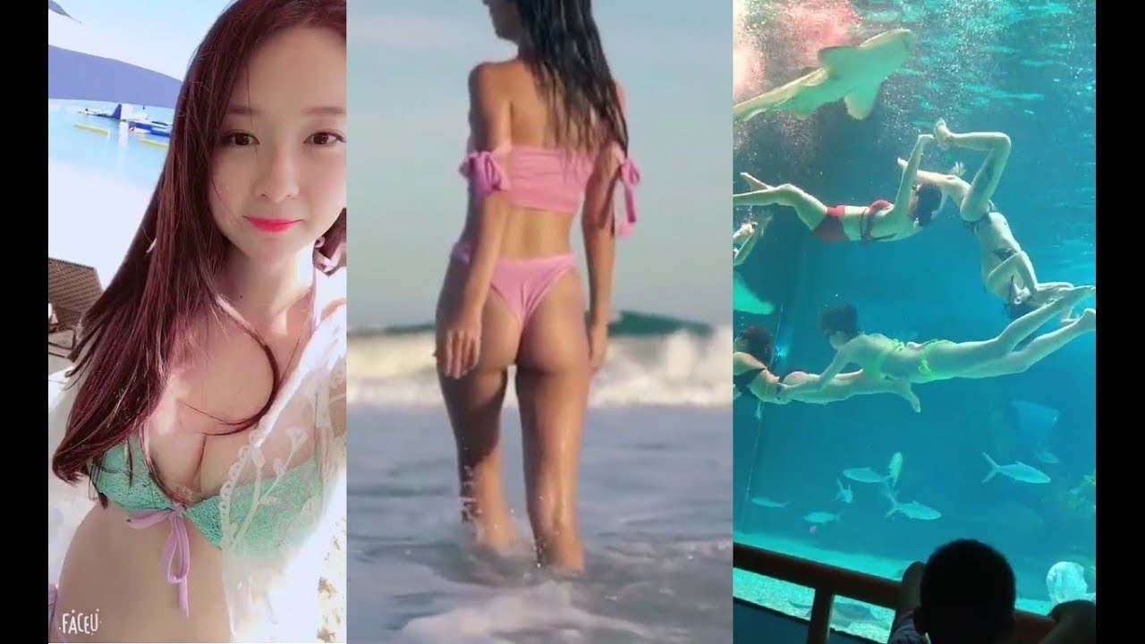 【抖音 ♪】上漂亮的小姐姐们夏天到了会去哪里浪？当然是沙滩阳光比基尼秀身材！