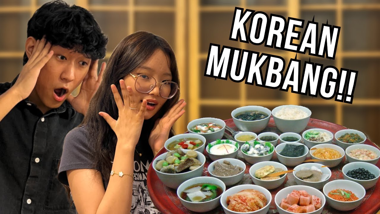 Korean Food Mukbang with @Tenzi dolma
