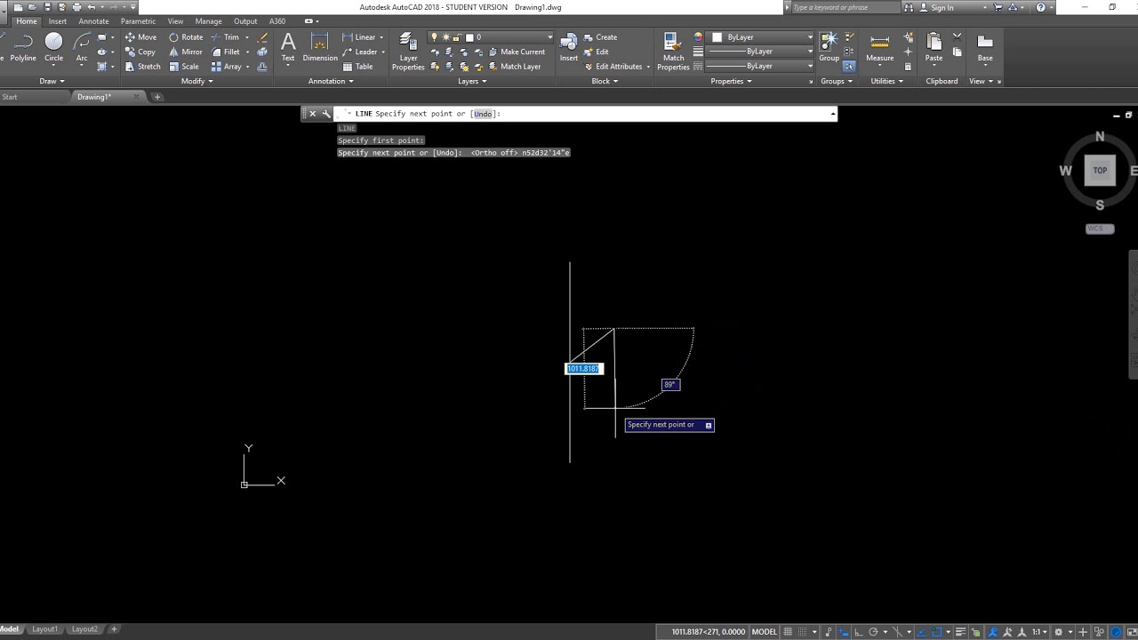 005 QCAD Lines with surveyors units