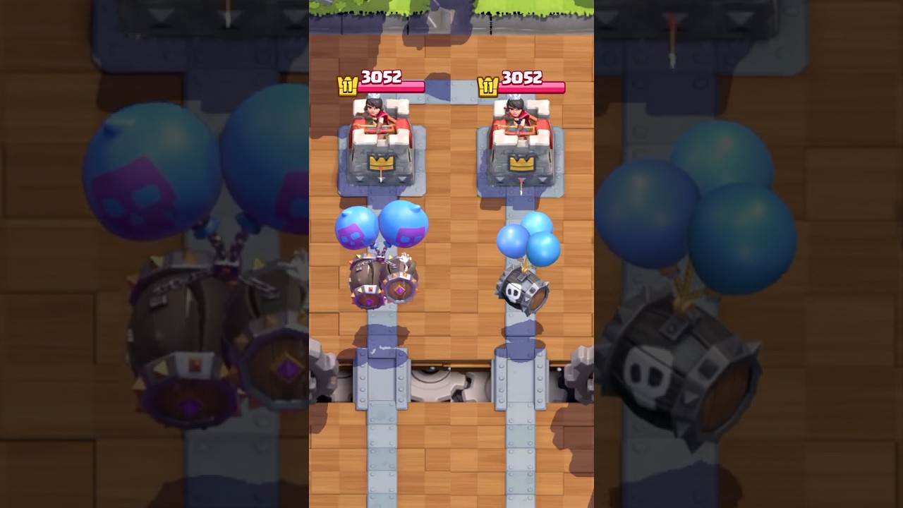 EVOLVED SKELETON BARREL VS NORMAL SKELETON BARREL! #clashroyale #shorts