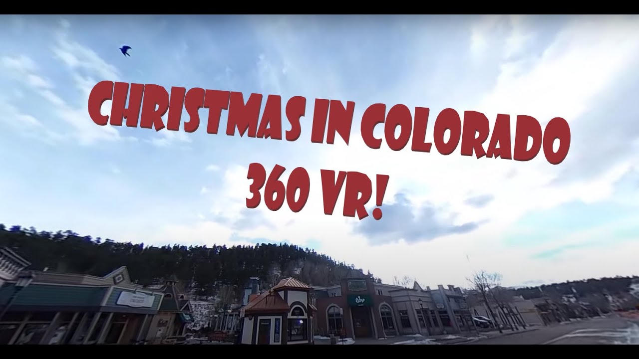 A Christmas Drive to Estes Park, Colorado -- 360 VR!