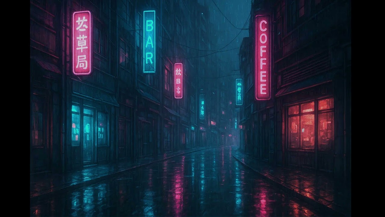 Night Rain in Neon City – Lofi Chill Beats for Late Nights