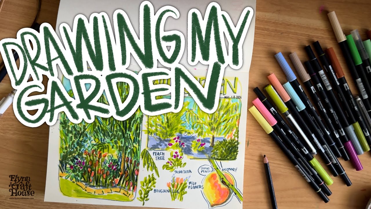I Drew my Backyard Garden and this is how it went...