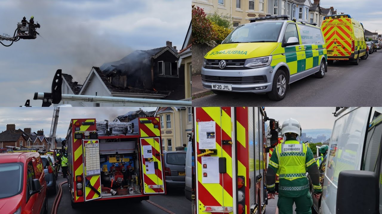 Large Flat Fire, HART responding , On scene