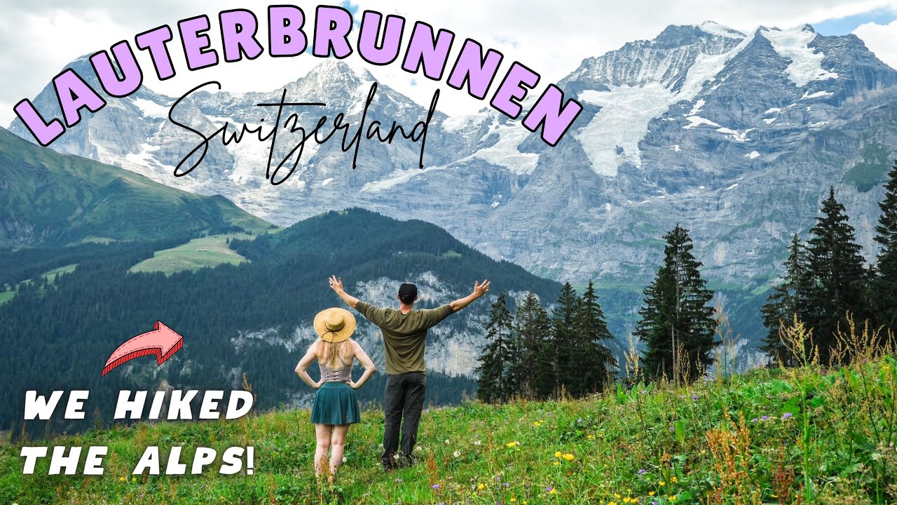 🇨🇭So BEAUTIFUL it looks FAKE! Lauterbrunnen SWITZERLAND Vlog | American's first visit