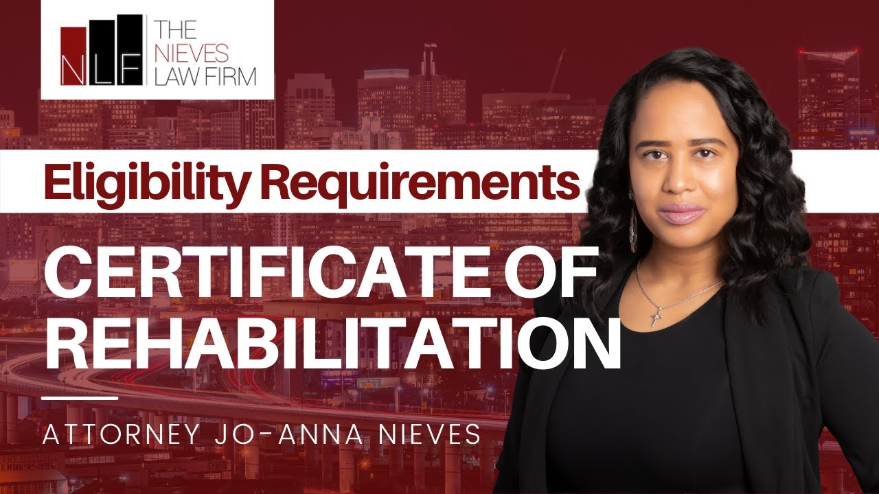 Certificate of Rehabilitation: Are You Eligible? | Alameda Certificate of Rehabilitation Lawyer