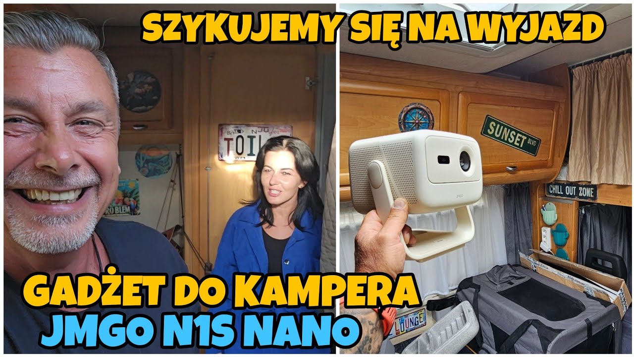 SZYKUJEMY SIĘ NA WŁOCHY ! GADŻET W KAMPERZE  ! PROJEKTOR JMGO N1S NANO!