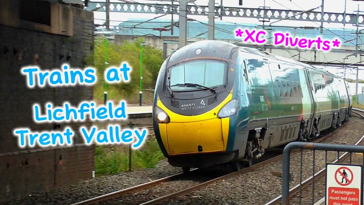 *CrossCountry Diverts* Trains at Lichfield Trent Valley (17/8/2024)