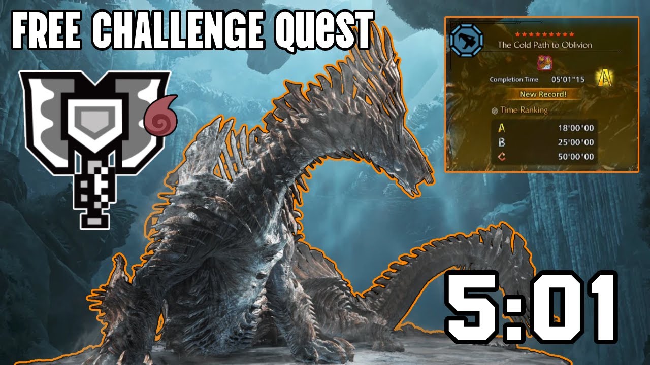 Monster Hunter Wilds - Free Challenge Quest AT Jin Dahaad VS Charge Blade 05'01''15 (Heroics)