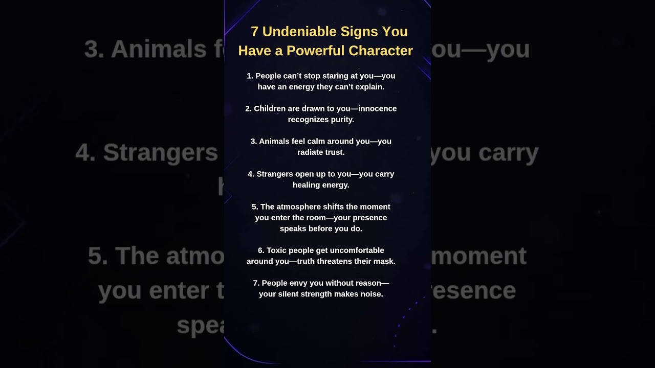7 Signs You Have a Powerful and Rare Character
