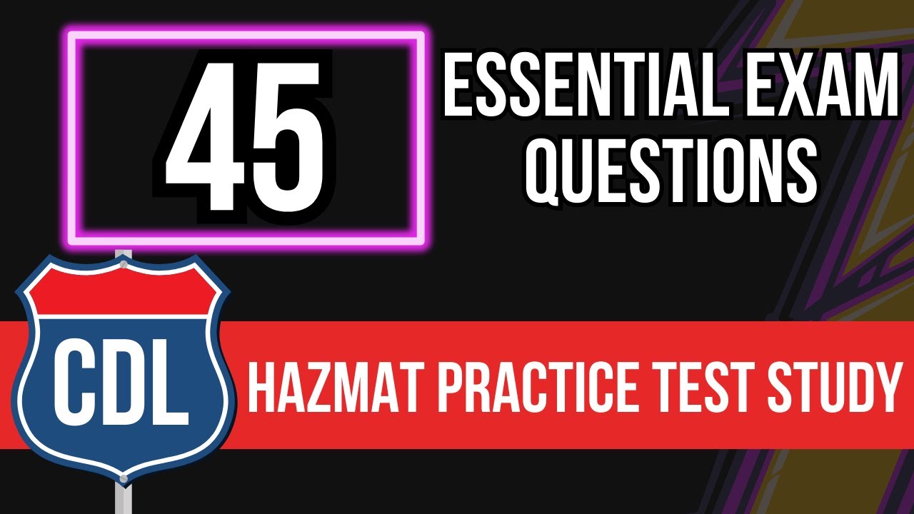 CDL Hazmat Practice Test 2026 (Commercial Driver's License Knowledge Exam & Study Guide)
