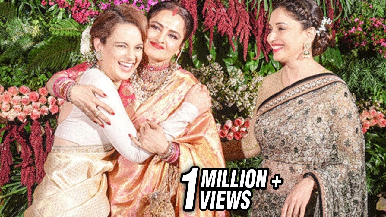 Kangana Ranaut, Madhuri, Rekha Best Moments At Virat Kohli And Anushka Sharma's Wedding Reception