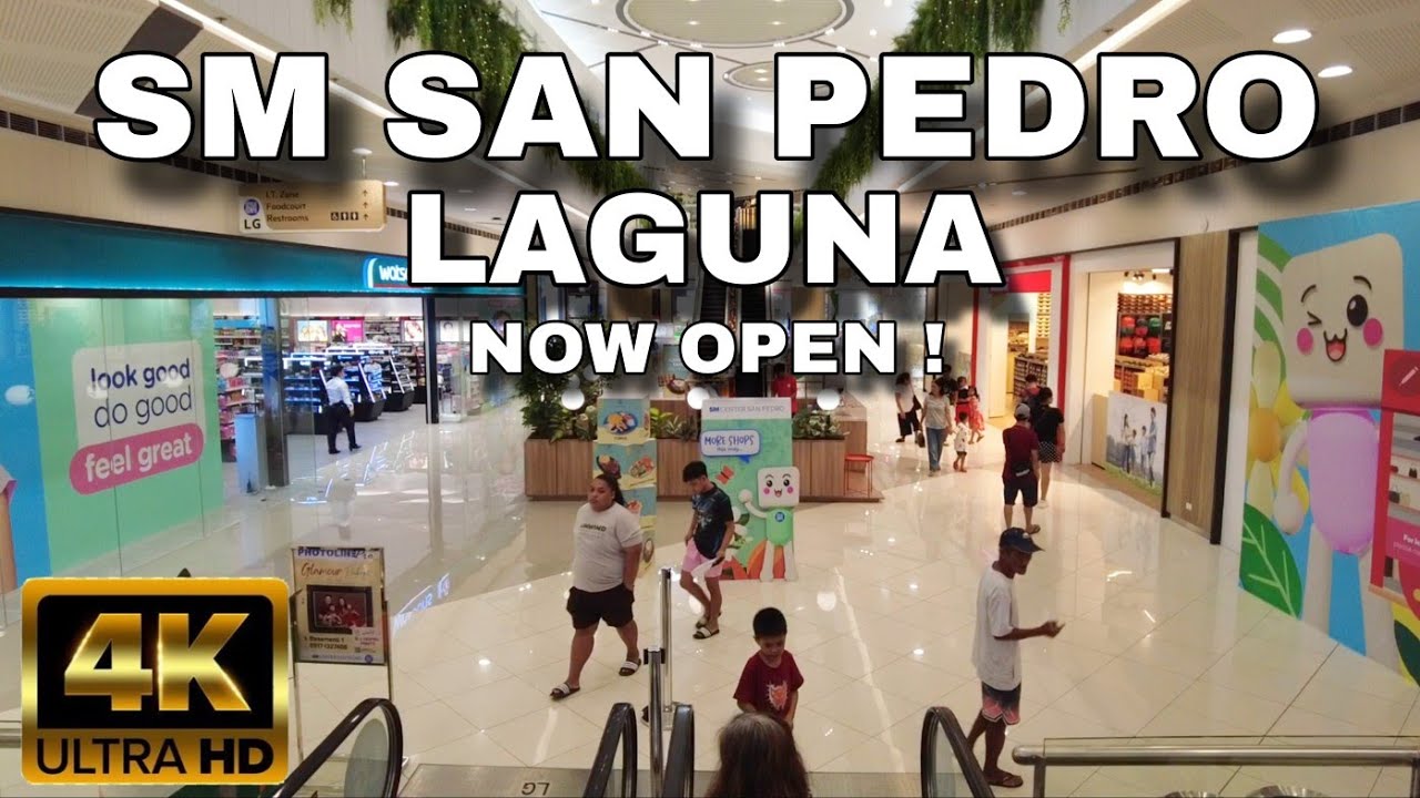 The Newest Modern SM Supermall ! SM Center San Pedro Laguna is now OPEN ! FULL Walking Tour [4k]