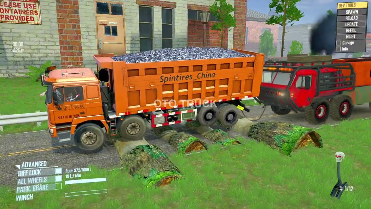 SPINTIRES MUDRUNNER : Truck Vs Extreme Highway Obstacles | Driver Skills Game Daily 7