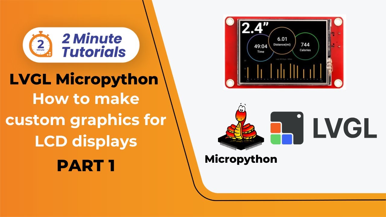 How to make custom LVGL micropython Graphics (Part 1) | Robu’s Two Minute Tutorials | Robu.in