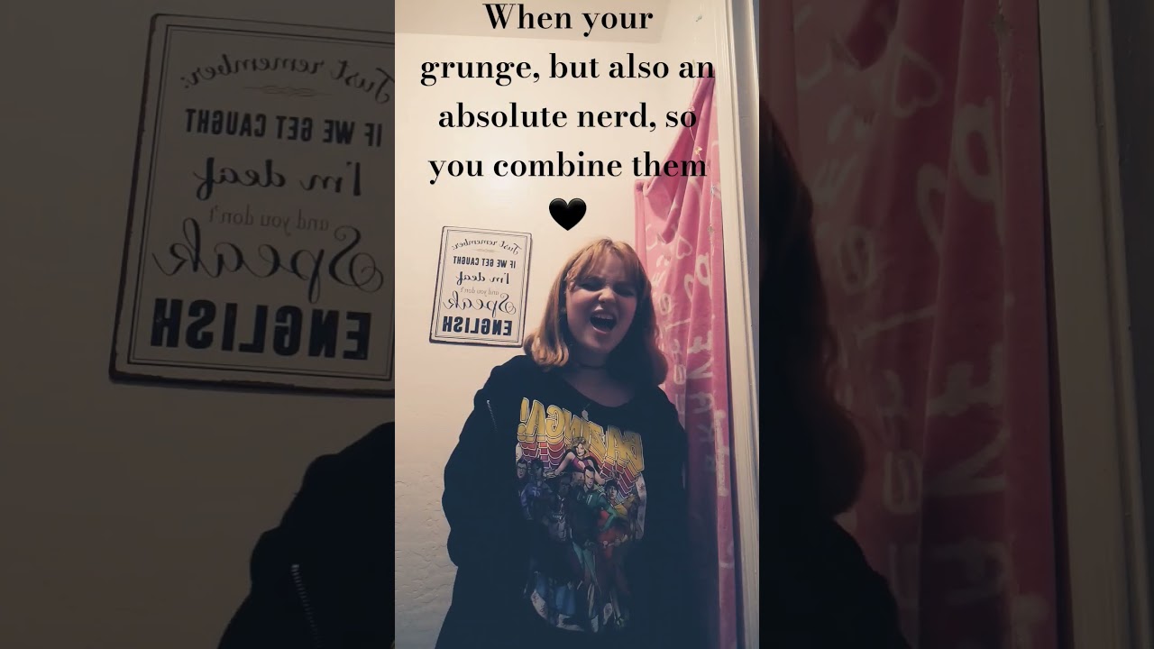New Shirt🖤#grunge #nerd #newshirt #nirvana #tbbt #nerdy #grungegirl #grungerock