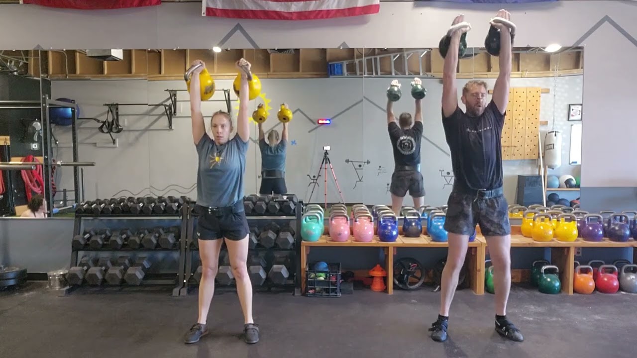 Jerk 7 minute set with 16kg: Total reps-90