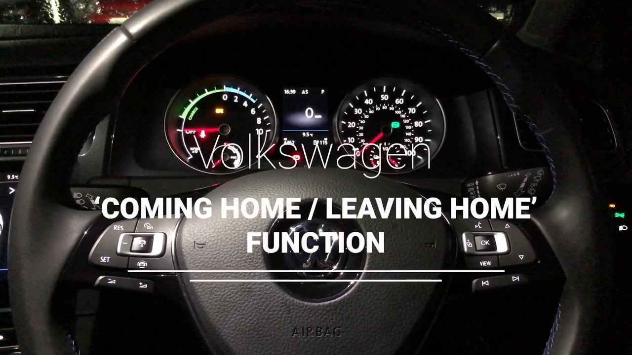 #TechTuesday | Функция Volkswagen «Возвращение домой/Выезд из дома»