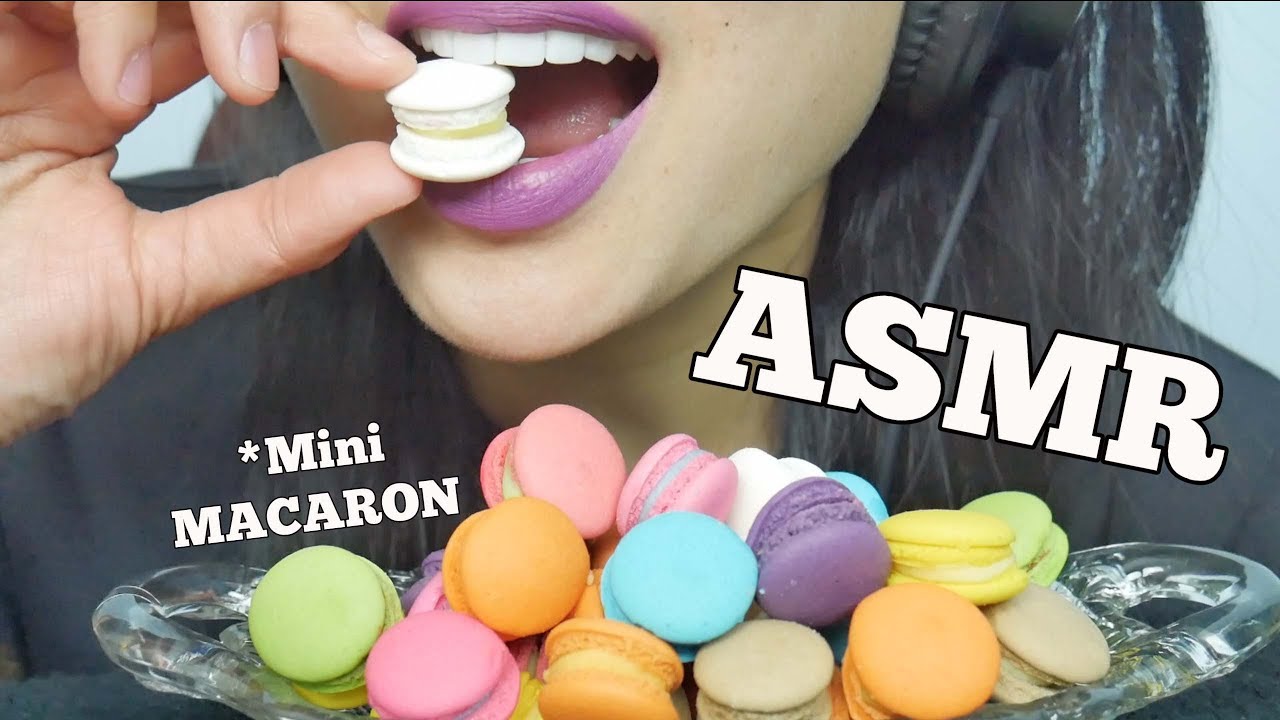 ASMR MINI MACARON (EATING SOUNDS) NO TALKING | SAS-ASMR