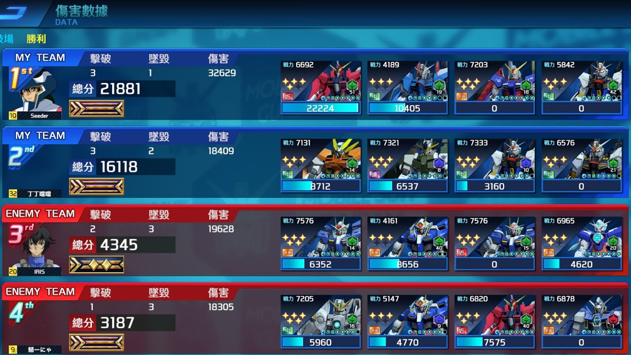 第一次先讓不朽先發，意外效果還不錯#鋼彈爭鋒對決 #不朽正義 #振揚自由 