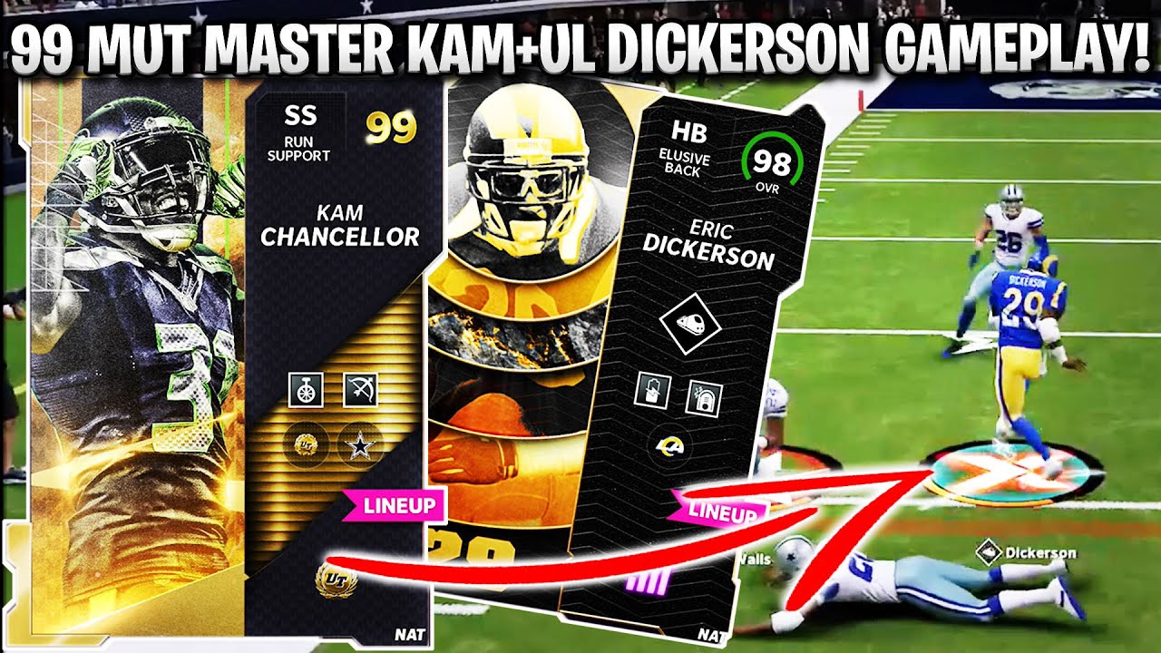 99 OVERALL MUT MASTER KAM AND ULTIMATE LEGEND DICKERSON GAMEPLAY! | MADDEN 22 ULTIMATE TEAM