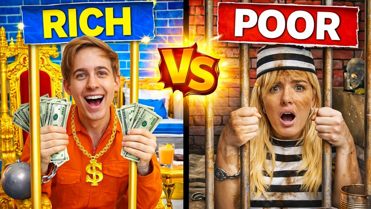 Rich Kid vs Poor Girl in Prison! 😱 The Smallest Jail Cell Challenge for Kids