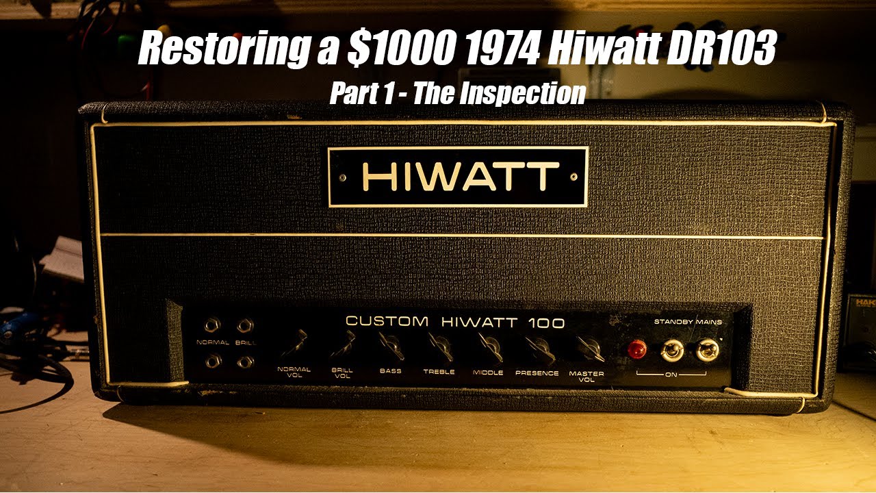 1974 Hiwatt DR103 Repair - Part 1