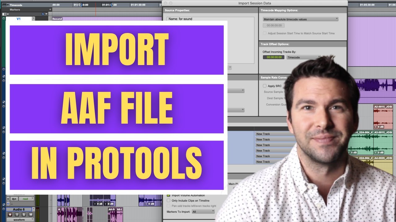 Import an AAF File Into Pro Tools