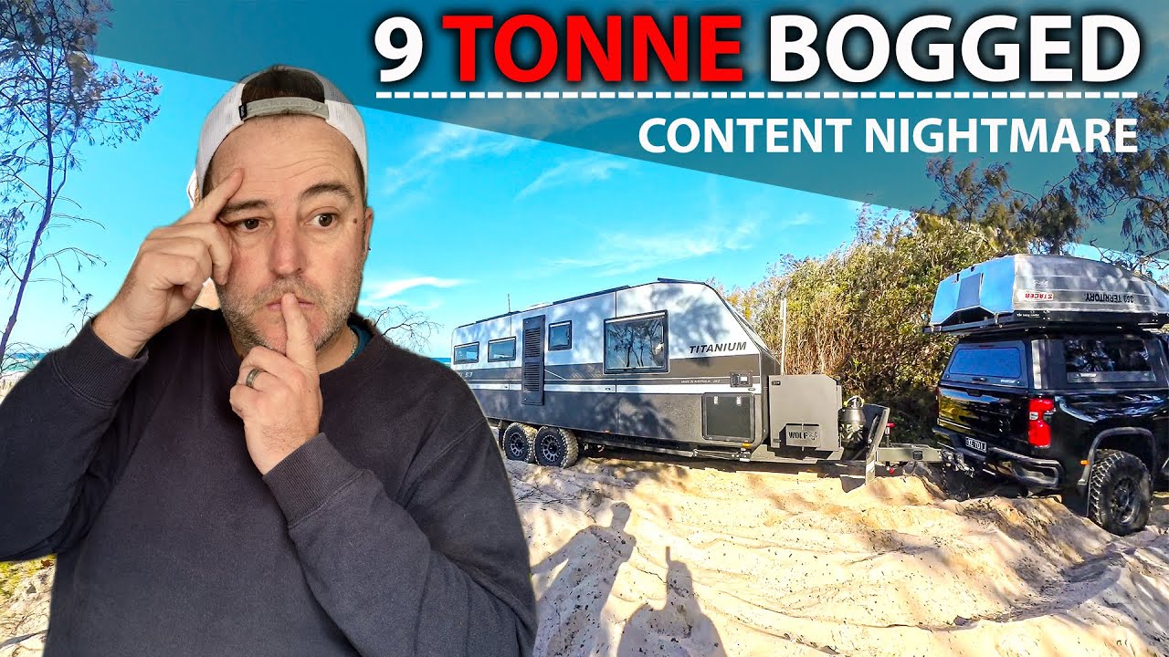 4X4 BEACH CAMPING AND CARAVANNING|BOGGED|ISLAND CAMPING|GETTING YOUR CARAVAN ON THE BEACH