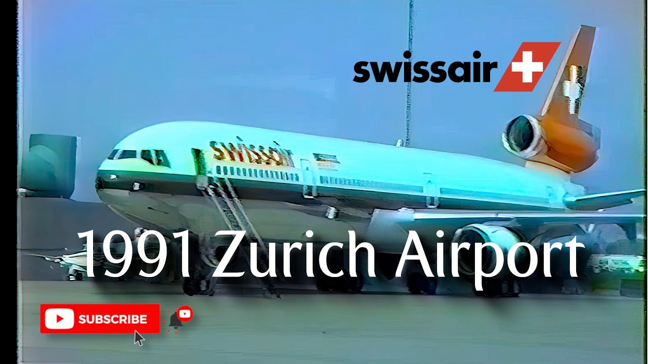 Swissair Fleet | Time Travel to 1991 | Zurich Airport