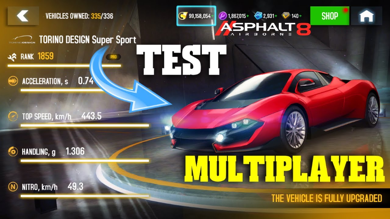 TORNADO POWER! - Asphalt 8 Airborne: TORINO DESIGN Super Sport Multiplayer test