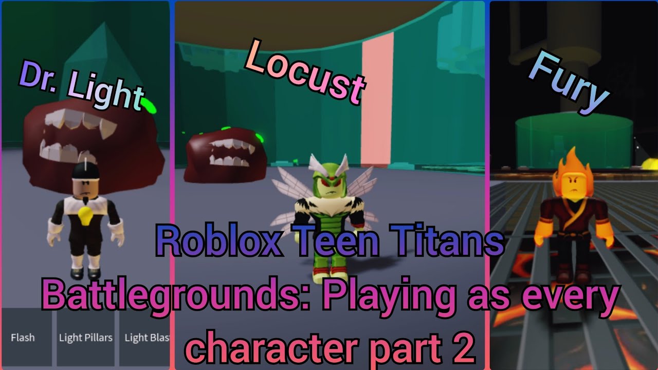 Roblox Teen Titans Battlegrounds: Playing as every character part 2