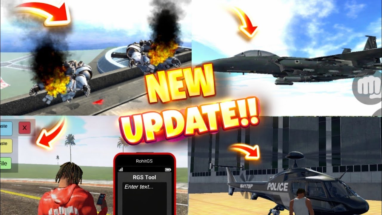 Indian Bike Driving 3D: Finally New Update!   😱Robots Se Khatarnak Fight aur Jet Plane!