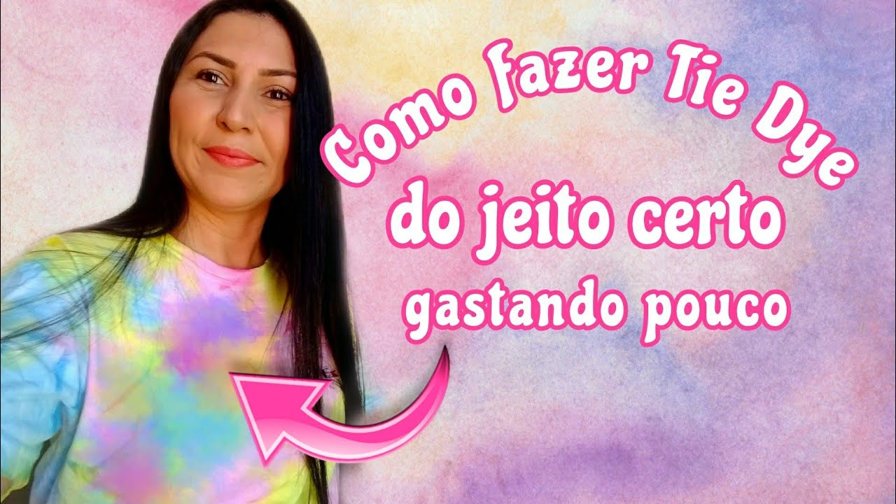 DIY: Como fazer Tie Dye Candy color com tinta de tecido - jeito certo de fazer