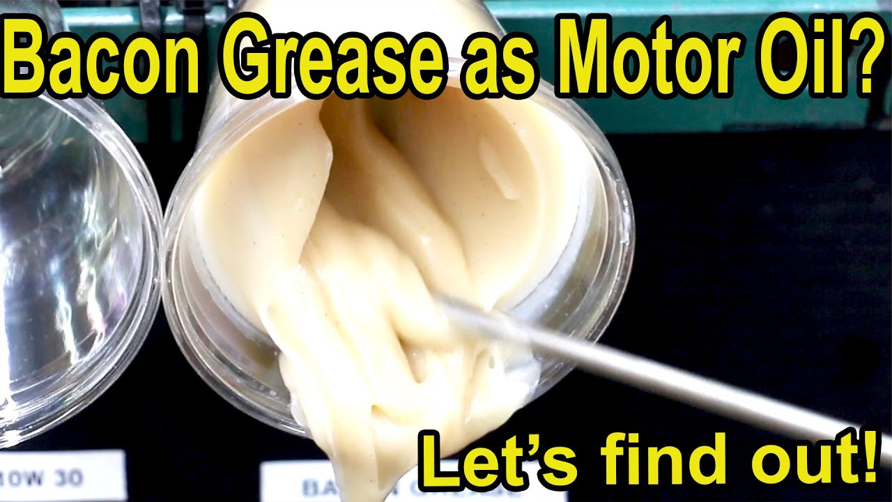 Bacon Grease as Engine OIl?  Let's try it!