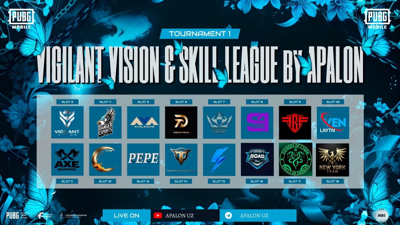 VIGILANT VISION & SKILL LEAGUE by APALON TOURNAMENT S1 FINAL STAGE  / APALONUZ  / PUBG MOBILE