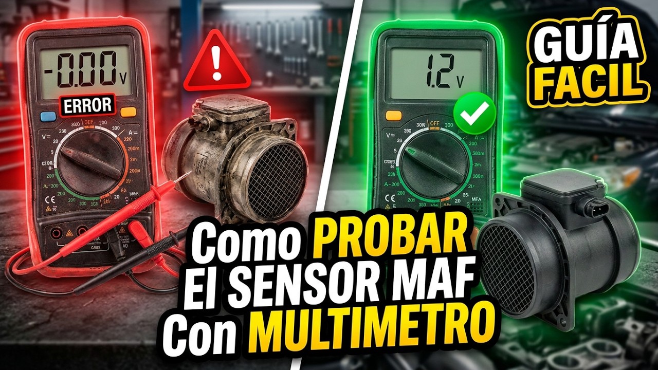 Como PROBAR El SENSOR MAF Con MULTIMETRO ✅ Diagnóstico del Sensor MAF 🔥GUÍA COMPLETA🔥