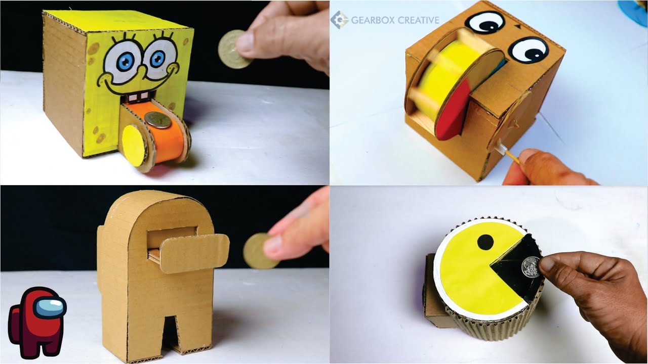 5 Amazing Coin Bank Box DIY at Home Compilation