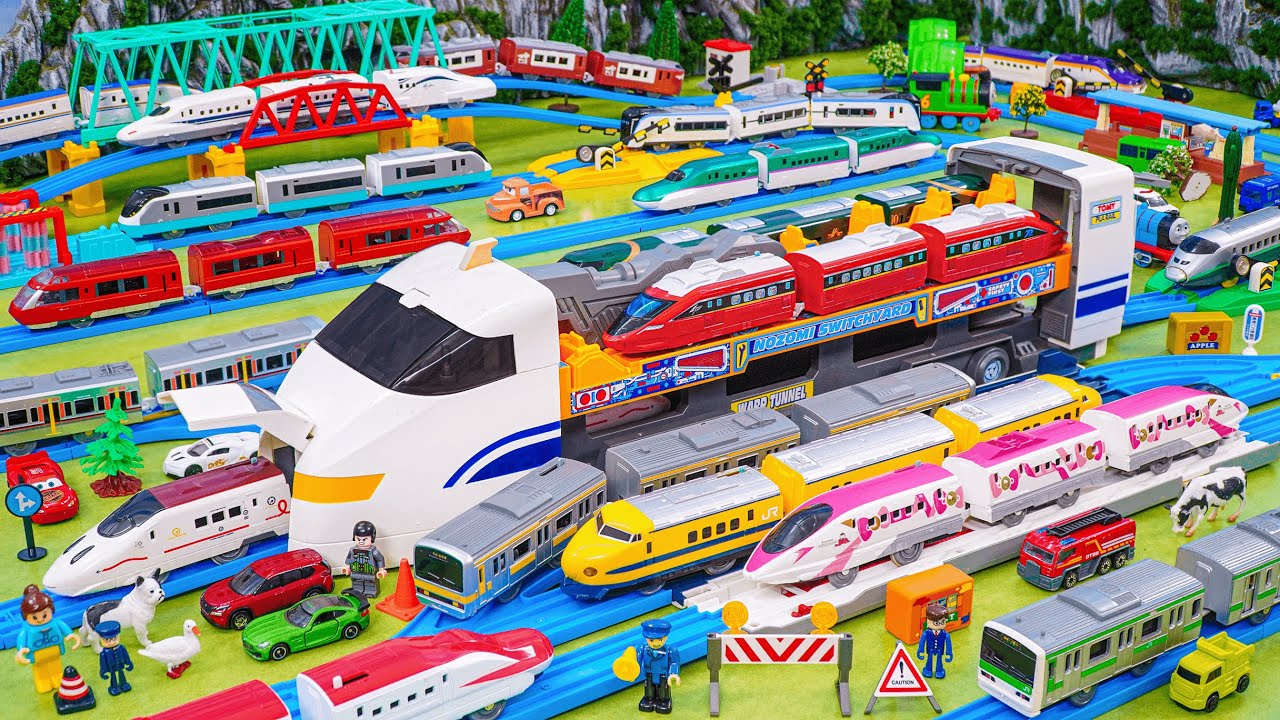 Plarail Shinkansen ☆ Construction of Takara Tomy Go! Big Shinkansen Nozomi & Complex Subway System