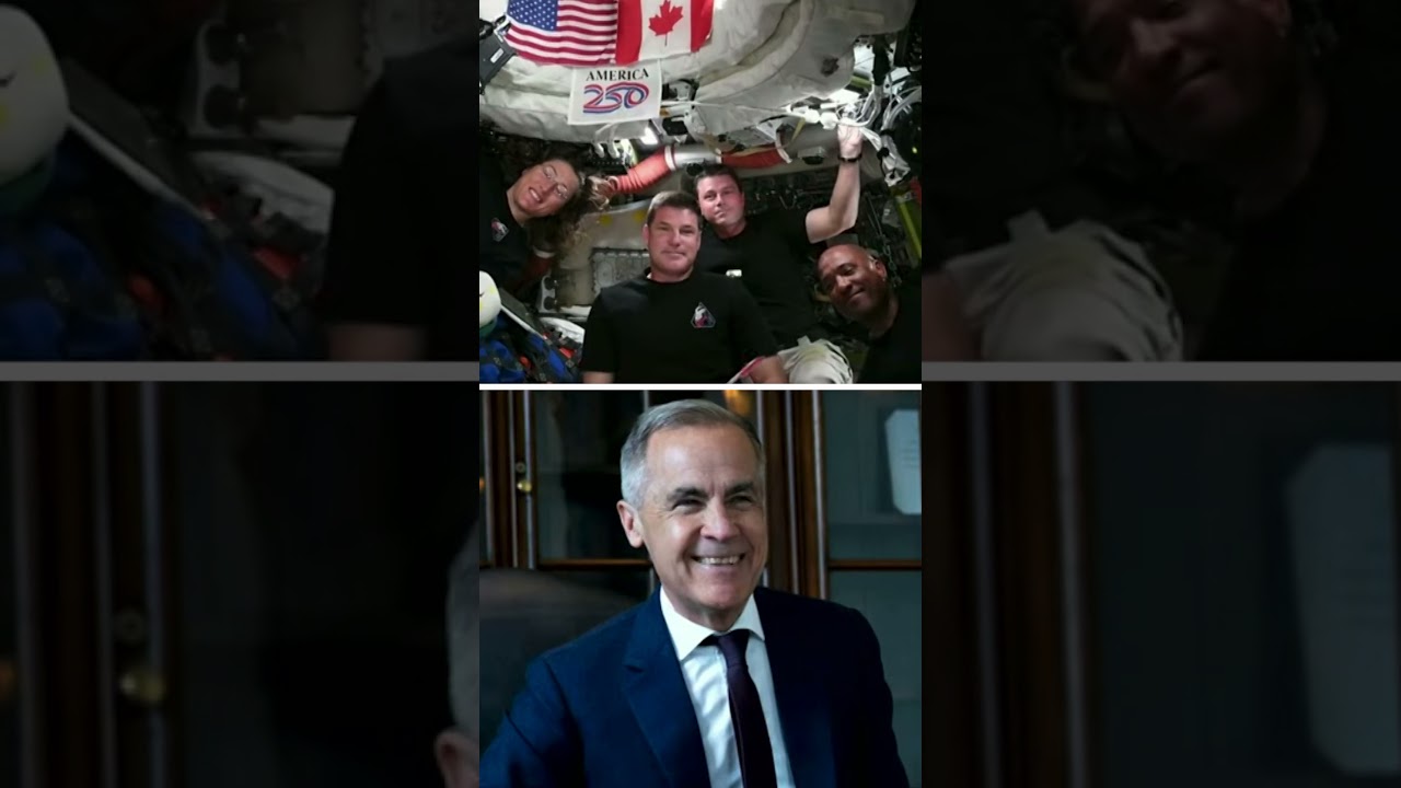 Astronauts talk maple syrup with Mark Carney