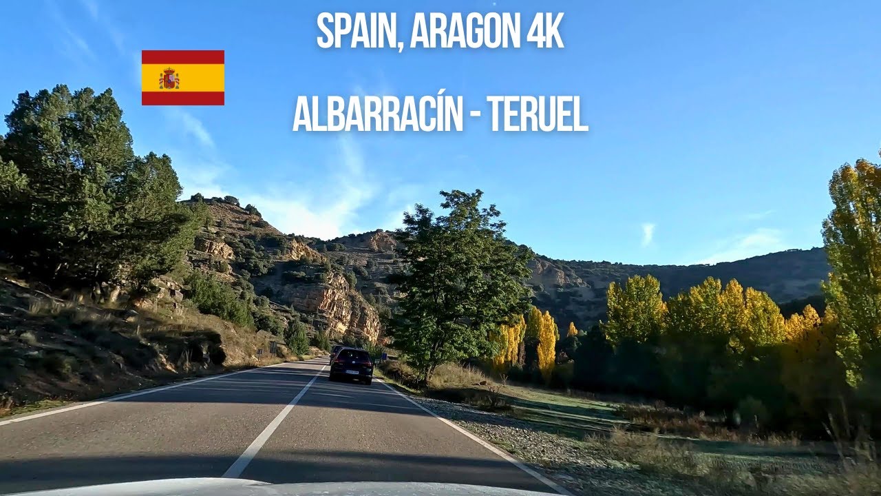 Driving in Spain Aragon from Albarracín to Teruel