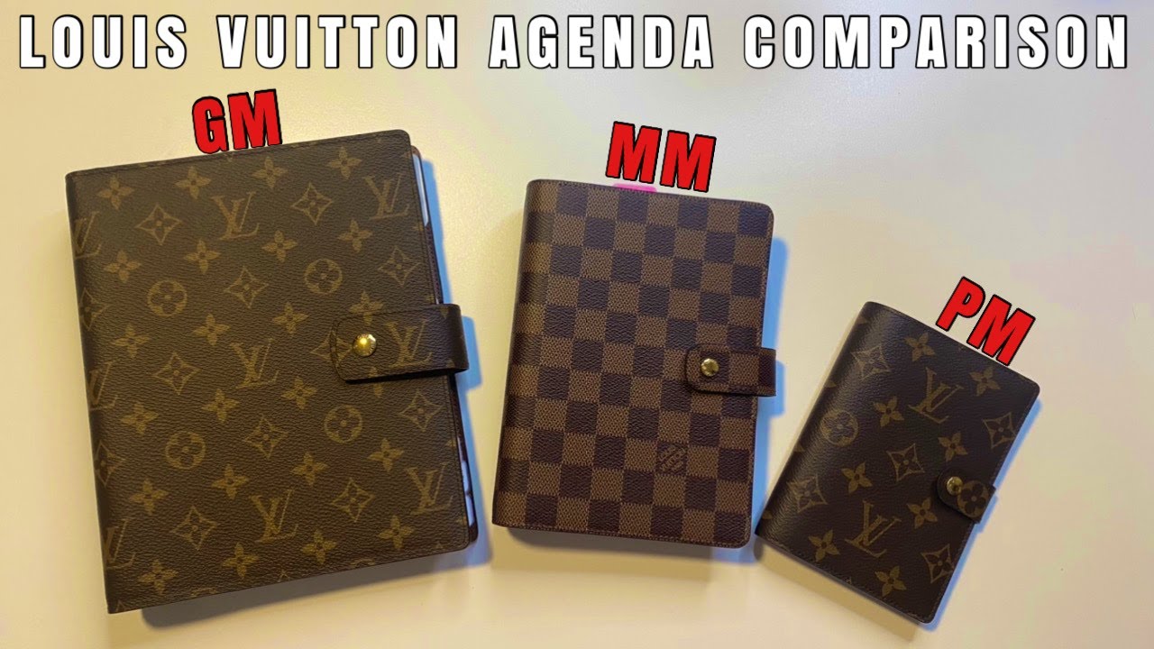 LOUIS VUITTON AGENDA COMPARISON | GM vs. MM vs. PM | WHICH SIZE IS RIGHT FOR YOU?
